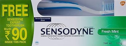 Sensodyne Sensitive Toothpaste Fresh Mint - 130 g plus free Sensodyne Expert sensitive Toothbrush