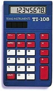 Texas Instruments TI-108 Solar Power Calculator/Teacher’s Kit (set of 10)