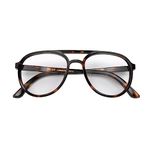 LONDON MOLE Eyewear | Pilot Reading Glasses | Pilot Readers | Cool Readers | Stylish Reading Glasses | Unisex | Spring Hinges |Tortoiseshell| + 1.5 magnification