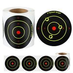 200pcs Shooting Targets Stickers, 3In Self Adhesive Shooting Target Stickers Shooting Targets Paper Splatter Targets Stickers Round Reactive Targets for Shooting Range