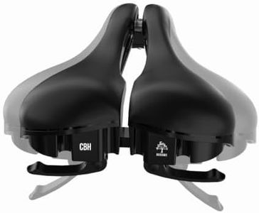HUGEOAKS Bike Seat, Adjustable Bicycle Saddle, Comfort Bike Seat (1 Pack)
