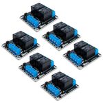 Innfeeltech 6pcs DC 12V Relay Module 2 Channel Relay with Optocoupler High or Low Level Trigger Expansion Board