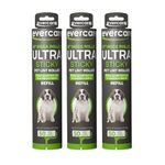 Evercare All-Purpose Pet Mega Oversized Lint Roller Refills, Green, 3-Pack (150 Sheets)