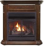 Duluth Forge Dual Fuel Ventless Fireplace-32,000 BTU, T-Stat Control, Finish Fireplace, Nutmeg