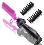 Dan Technology Mini hot Comb,Travel Size Pressing Comb,450℉ hot Comb Electric for Wigs,Dual Voltage hot Comb Hair Straightener for Travel & Home,Professional hot Combs for Natural Black Hair