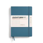 LEUCHTTURM1917 - Notebook Hardcover Medium A5-251 Numbered Pages for Writing and Journaling (Stone Blue, Dotted)