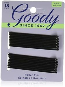 Goody Black Roller Pins, 3 inches 18 ea (Pack of 6)