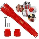 JNBGTU 8 in 1 Sink Multi Water Pipe Wrench Anti-Slip Faucet Sink Installation Tool Socket Spanner Installer Kit for Toilet Bowl Plumbing Bathroom Kitchen Plumbing