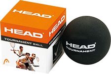 Head Tournament Single Dot Squash Ball (Black)