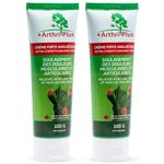 ARTHRI-PLUS Natural Pain Relief Extra Strength Analgesic Cream - Long Lasting Topical Pain Reliever - Backache, Headache, Arthritis, Muscle and Joint Relief​ (Pack of 2-200 g)