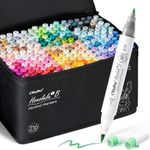Ohuhu Alcohol Markers Brush&Fine 216-color for Artists Adults Cozy Coloring