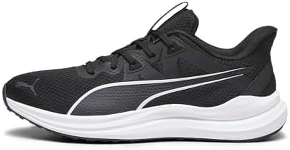 PUMA Reflect Lite, Road Running Shoe Unisex-Adulto, Black White, 45 EU