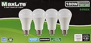 Maxlite LED Dimmable 4 Pack A19 Bul