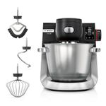 Bosch Series 6 MUMS6ZM00G Stand Mixer with Intelligent Sensing Technology and Integrated Scale, Professional Patisserie Set Included, 1600W. Black/Silver Stainless Steel