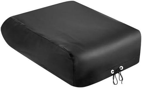 BougeRV RV Air Conditioner Cover, Black Waterproof Anti-UV Vinyl, Compatible with Coleman Mach I, II, III, Mach 3 Plus, Mach 15, Roughneck & TSR, Draw Cord Hem, Easy to Clean