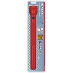 Maglite Heavy-Duty Incandescent 5-Cell D Flashlight, Red