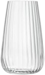 Luigi Bormioli Optica Large Stemless Glasses 570ml Set of 4 – Lead-Free Crystal Drinking Glasses for Water, Juice, Mixed Drinks, Soda, Dishwasher Safe