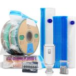 YOUSU USB Vacuum Pump, 3D Filament Storage, Single Roll Filament Vacuum Bags, 14 Pieces 30 x 34 cm + 2 Pieces 32 cm x 45 cm, Including Automatic Vacuum Pump, USB Charging Cable