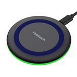 Yootech F500 Type-C Usb Cable Pd Qi-Certified 10W Max Fast Wireless Charger Pad Compatible With Samsung Iphone 12/12 Pro/12 Mini/Se2/11/11 Pro Max, Samsung Galaxy Series, Airpods Pro (Blue)