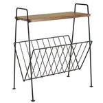 INDIAN DECOR. 28077 Floor Mounted Magazine Rack (Black)