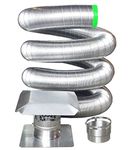 Rockford Chimney Supply 316 Stainless Steel Flexible Chimney Liner Insert Kit, 6 Inch x 30 Feet