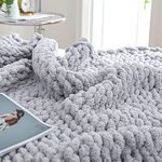 Bigacogo Chunky Knit Blanket Throw 