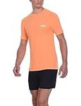 TCA Men's Superknit QuickDry Training Running Workout T-Shirt - Tangerine, XL