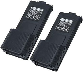 Paquete de Batería de Walkie Talkie, 2 Piezas 7.4V 3800mAh Batería de Iones de Litio de Radio de 2 Vías para UV 5R 5RA 5RB 5RC 5RD 5RO 5RE UV 5X3 UV 5RTP UV 5R Plus y Más