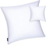 PILLOWY 26" x 26" Microbead Stuffer Pillow Insert Sham Square Pillow Cushion for Extra Comfort & Support, Zip Pocket w/Mini Stuffer Zip-in Insert - Adjustable & Perfect Fit with Any Decorative Cover