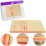 MJW Dual Suture Practice Pad – Two in One Suture pad, 3 Layers 14 Pre-Cut Wounds and Plain Silicone Skin Suture Training Pad of Different Style - Ideal for Students Suturing Practice