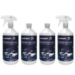 M Sport Waterless Wash and Wax 4 x 1L + 2 x Trigger Sprays - Cleans and Protects Without Water