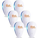 Ten KiKi Pest Repeller 6 Packs, Plug-in Pest Repeller Pest Control for Bugs, Insects, Roaches, Mice, Spiders, Rodents, Mosquitoes Indoor Use