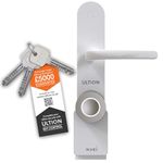 Ultion Nuki Plus Smart Lock - 2024 UK Edition | White Steel | Built-in Wi-Fi & USB Rechargeable | 3-Star Plus Security for PVC & Composite Doors Under 55mm | Alexa, Google, Apple, & Ring Compatible