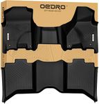 OEDRO Floor Mats Fit for 2013-2018 Dodge Ram 1500/2500/3500 & 2019-2024 Ram 1500 Classic (NOT for New Body) with 1st Bench Seats, 2 Row Liner Set (Over-Hump Front & 2nd Seat), Crew Cab ONLY