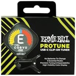 Ernie Ball ProTune USB-C Rechargeable Clip-on Tuner