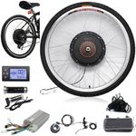 Electric Bike Wheel Conversion Kit 26in Rear Wheel Drive Power Controller Display Turn Bike to Electric Motor Wheel Bicycle Modify Kits 36V Back Drive (26Inches Rear Wheel Drive 500W)