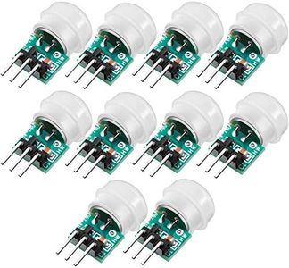 Weewooday 10 Pieces Am312 PIR Sensor Mini PIR Motion Sensor Human Module Pyroelectric Infrared Modules 2.7V to 12V