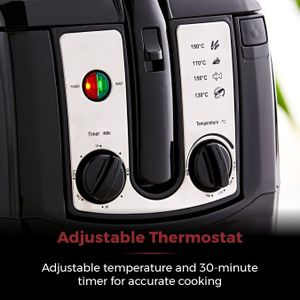 Tower 3L Deep Fat Fryer – Adjustable Thermostat, 2300W, Black