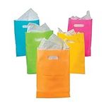 Neon Plastic Gift and Goody Bags - 