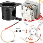 Auger Motor,Grill Induction Fan Kit, Fire Burn Pot and Hot Rod Ignitor,Replacement Parts with Screws and Fuse for Pit Boss and Traeger Wood Pellet Grill,Drive Motor and Combustion Fan Ignitor Kit