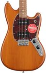 Fender Player 90 Mustang Electric Guitar, with 2-Year Warranty, Aged Natural, Pau Ferro Fingerboard