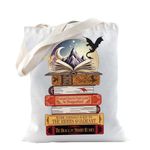 TSOTMO Fantasy Book Merchandise Dragon Shoulder Bag for Book Lovers Bookish Reader Literature Gifts (Dragon Book)