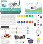 ELECFREAKS microbit Starter Kit for Kid 24 Accessories micro:bit Basic Coding Electronics Kit, STEM Educational DIY Experiment Kit, Electric Circuit Learning with Guidance Manual(without micro: bit)