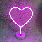 LED Neon Light Sign Moon Star Heart Night Light for Kids' Bedroom Wall Art Romantic Christmas Birthday Gift