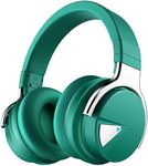 Silensys E7 Active Noise Cancelling Headphones Bluetooth Headphones with Microphone Deep Bass Wireless Headphones Over Ear, Comfortable Protein Earpads, 30 Hours Playtime for Travel/Work, Green