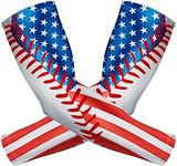 JUNAN Sports Compression Arm Sleeves 1 Pair Moisture Wicking UV Protection Cooling or Warmer Non Slip Cover Sleeve