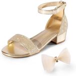 DREAM PAIRS Girls Sandals Low Heel 