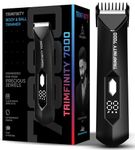 Trimfinity 7000 Body Trimmer for Men by UrbanGabru - Safest Body & Private Part Trimmer - Pubic Hair Groomer, Underarm - Waterproof, Ceramic Blades, Rechargeable with Wireless Fast Charging