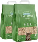 by Amazon - Plant Fiber Cat Litter, Odor Control, 15 liters, Pack of 2