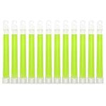 Swiss Safe Premium 6" Glow Sticks - Extra Bright, 12+ Hour Duration, Emergency Ready (Green 12-Pack)